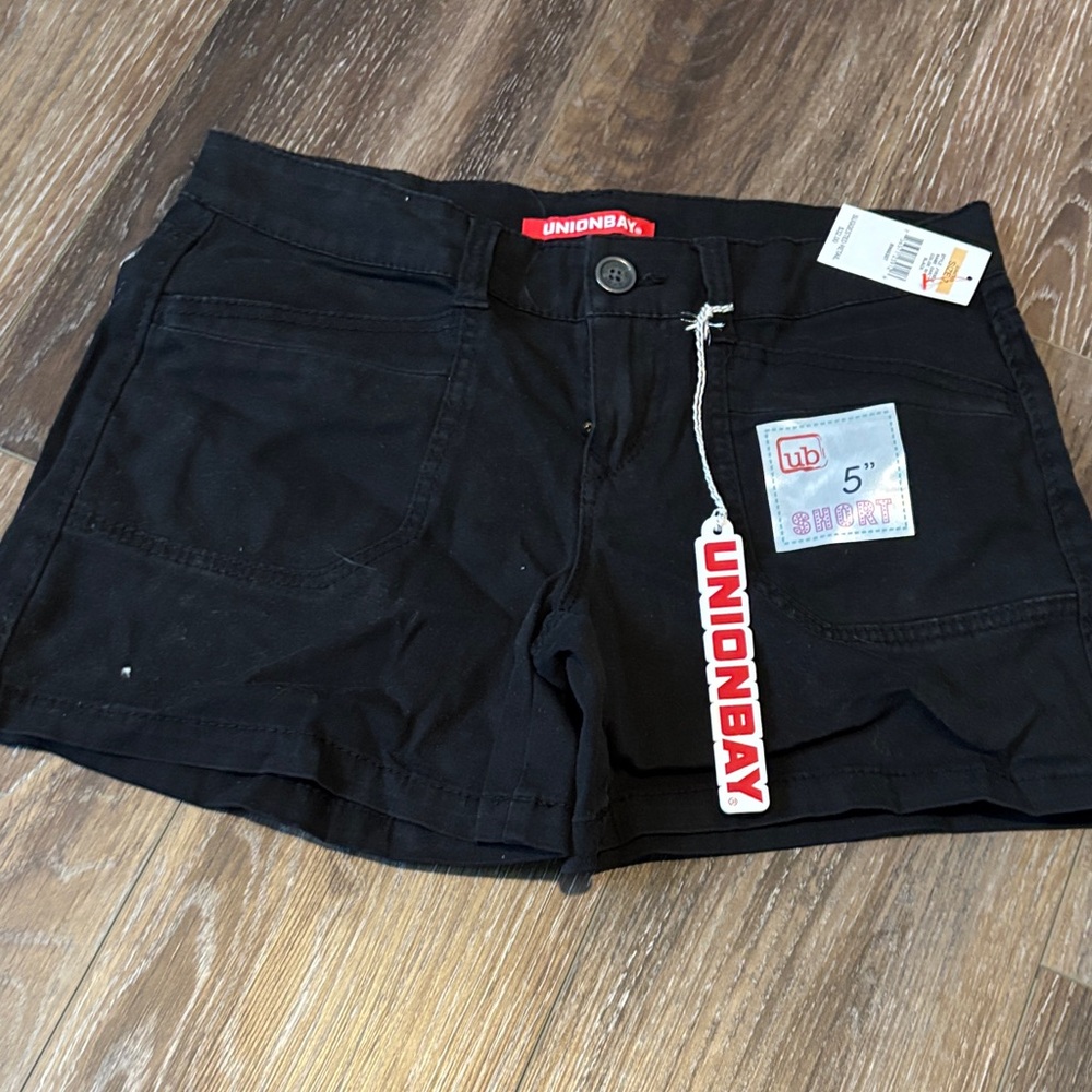 UNIONBAY Women's Black Jean Shorts